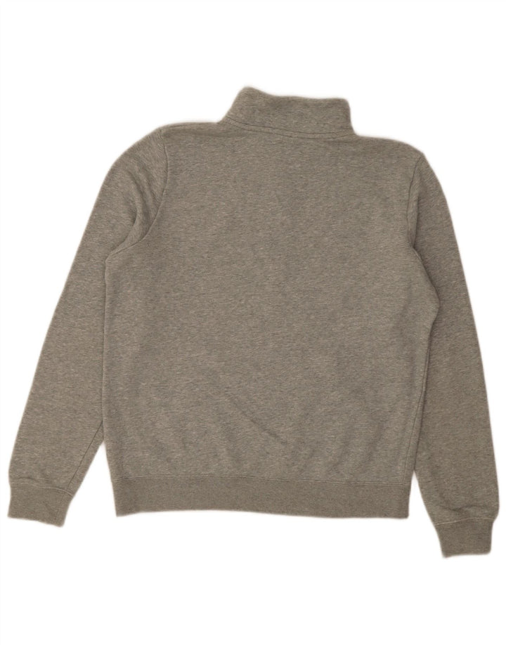 Nike Sudadera extragrande con cuello y cremallera para mujer UK 10 Small Grey Flecked