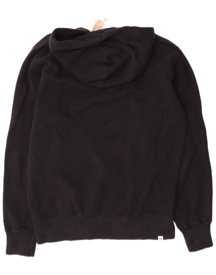 Puma Hombre Sudadera Con Capucha Gráfica Jersey De Algodón Negro Mediano