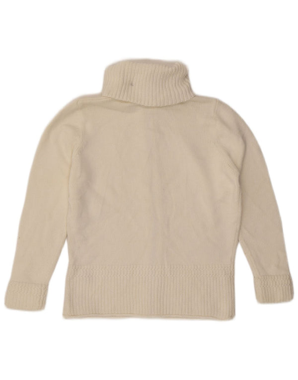 Marks & Spencer Suéter tipo cárdigan con cremallera completa para mujer UK 46 Grande Algodón blanco