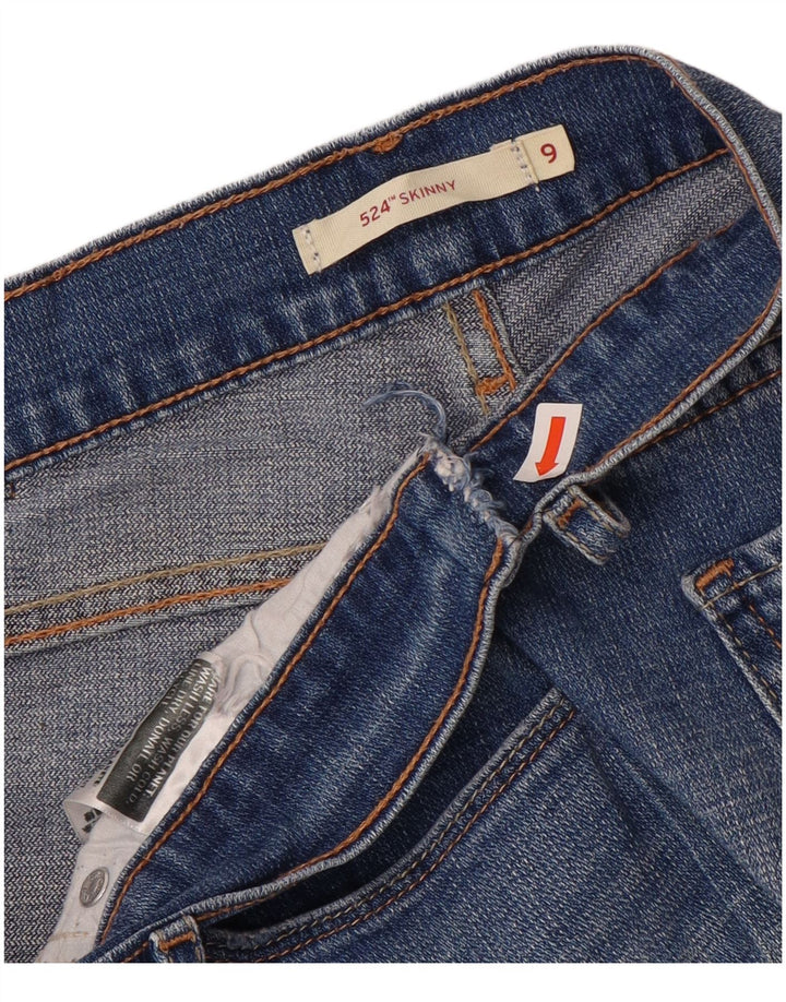 Levi's Jeans ajustados 524 para mujer US 9 Medium W30 L28 Azul