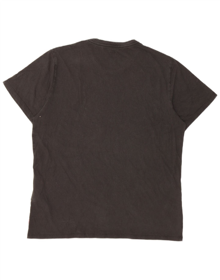 Levi's Camiseta gráfica para hombre Top XL Algodón negro