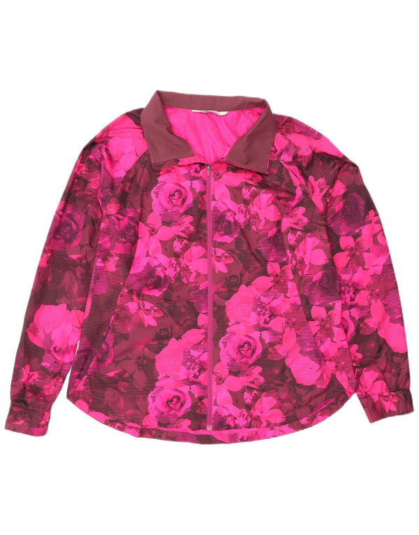 The North Face Chaqueta de chándal para mujer UK 40 XL Poliéster floral rosa