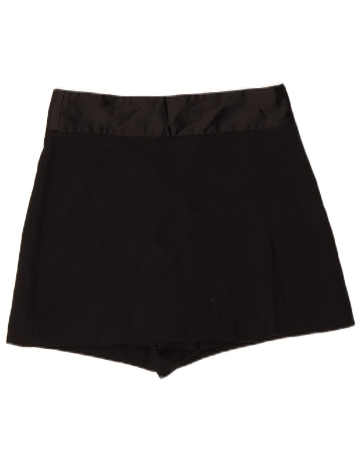 Zara Mujer Pantalones Cortos Casuales Medianos W28 Negro