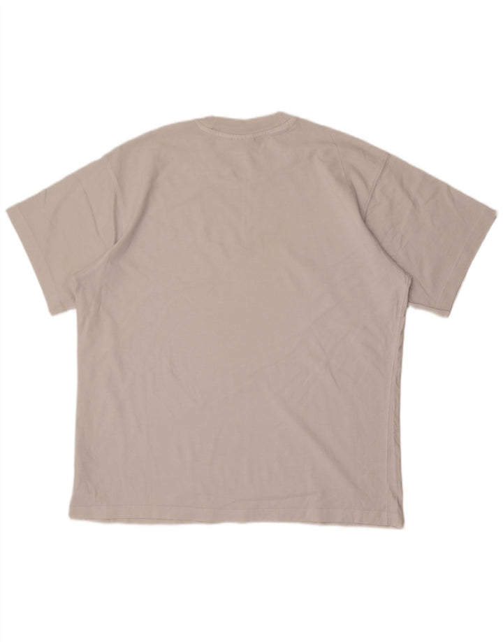 Adidas - Camiseta para hombre, talla grande, algodón blanco