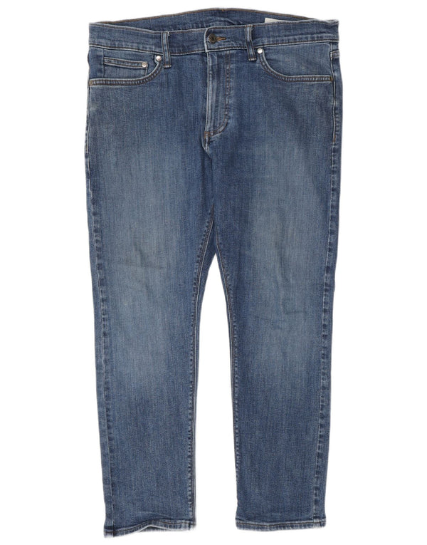 Marks & Spencer Jeans ajustados para hombre W34 L27 Algodón azul