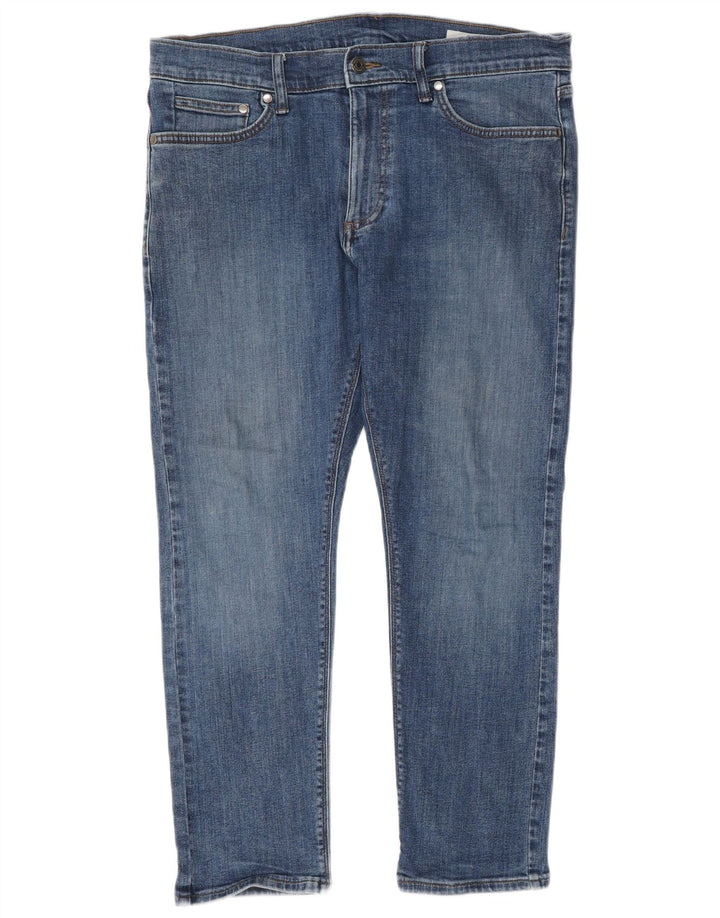 Marks & Spencer Jeans ajustados para hombre W34 L27 Algodón azul