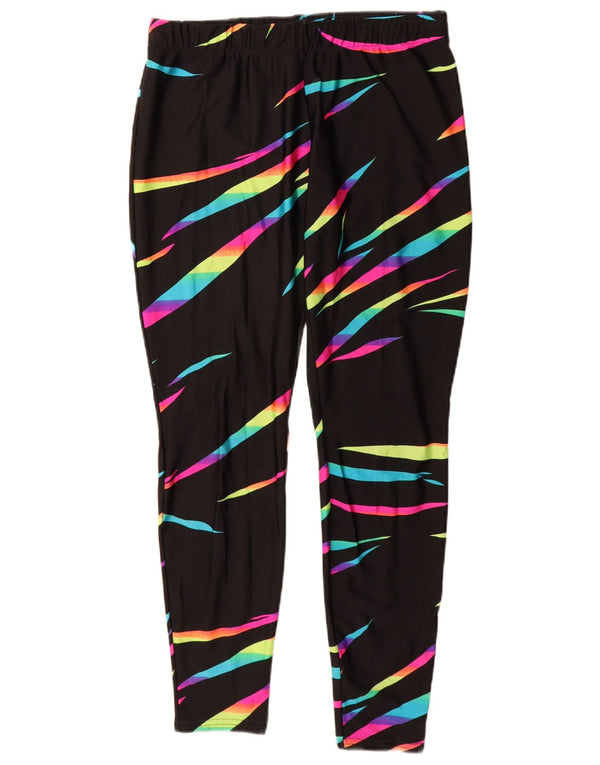 Rodeo Leggings para mujer UK 44 Grande Nylon a rayas negras