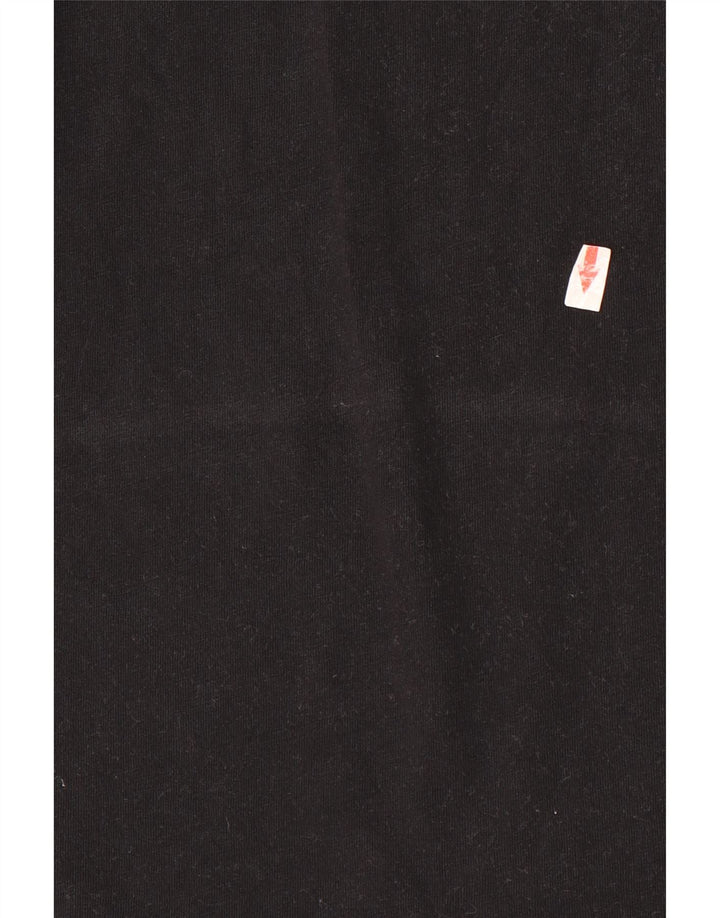 Kappa Hombre Chaleco Top Grande Negro Algodón