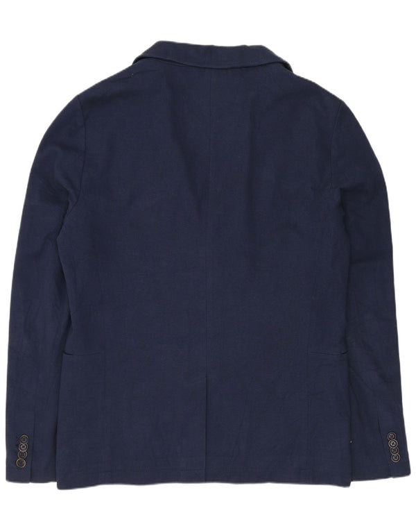 Tommy Hilfiger Chaqueta tipo blazer de 2 botones para hombre Reino Unido 40 Grande Algodón azul marino