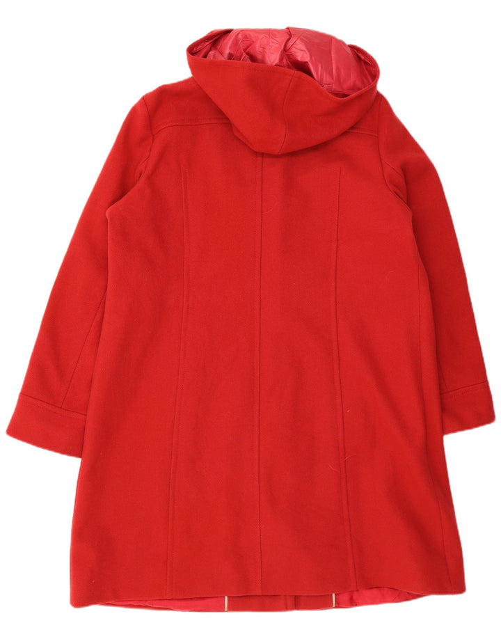 Marina Sport Abrigo extragrande con capucha para mujer Talla 25 Lana virgen roja grande