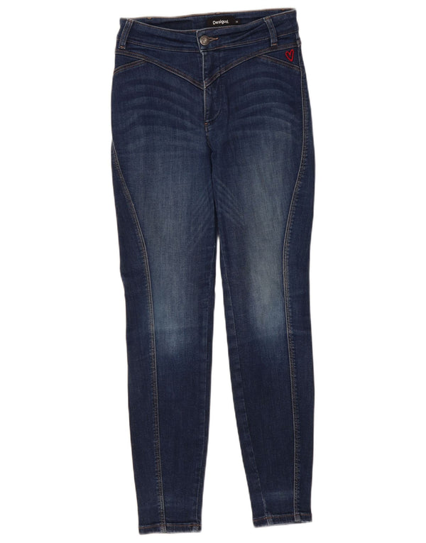 Vaqueros pitillo para mujer Desigual EU 36 Small W26 L27 Azul