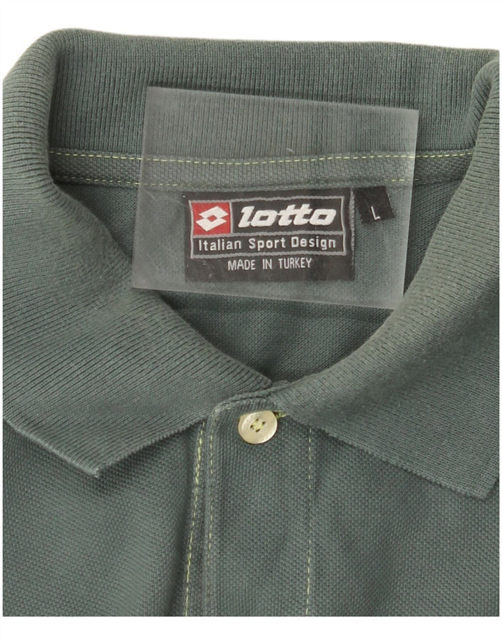 LOTTO Polo Hombre Azul Grande
