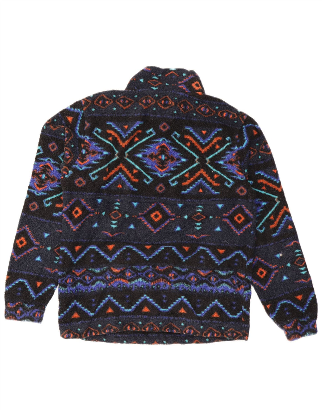 Billabong Jersey de forro polar con cuello y cremallera para hombre pequeño Poliéster Fair Isle azul marino
