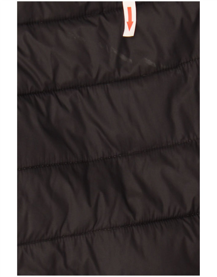 Kappa Chaqueta acolchada con capucha para hombre UK 44 2XL Poliamida negra