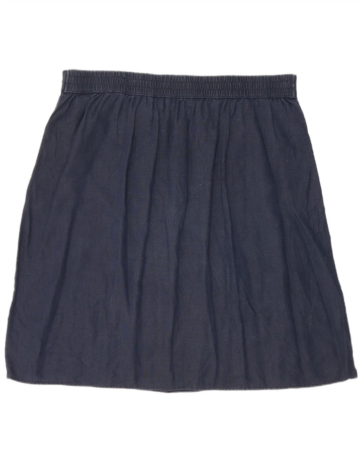 Marks & Spencer Falda acampanada para mujer W40 2XL Lino azul marino