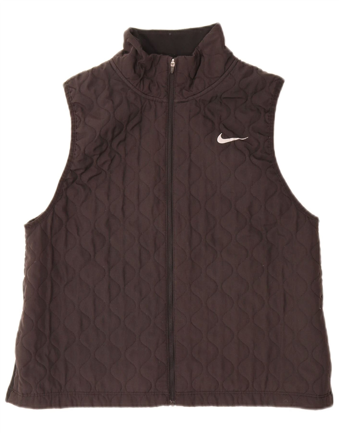 Nike Chaleco acolchado para mujer UK 46 Grande Poliéster negro