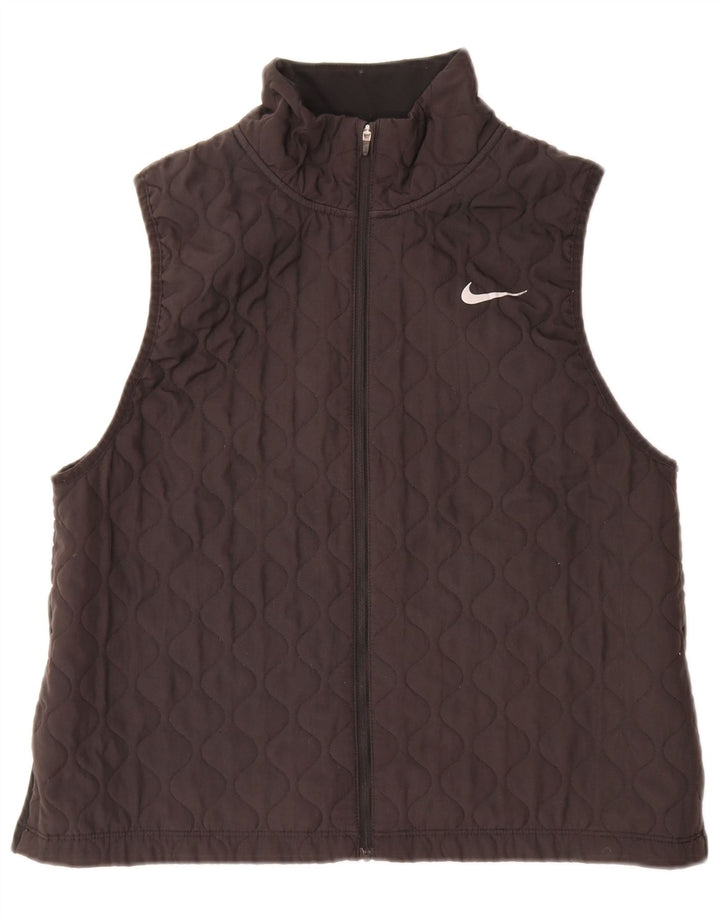 Nike Chaleco acolchado para mujer UK 46 Grande Poliéster negro
