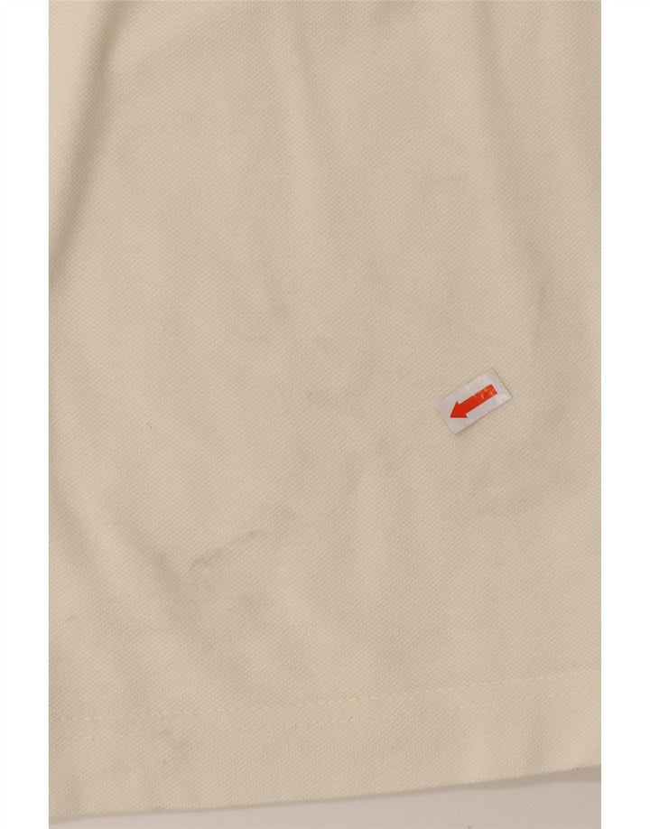 DIADORA Polo Hombre Algodón Blanco Roto Medio