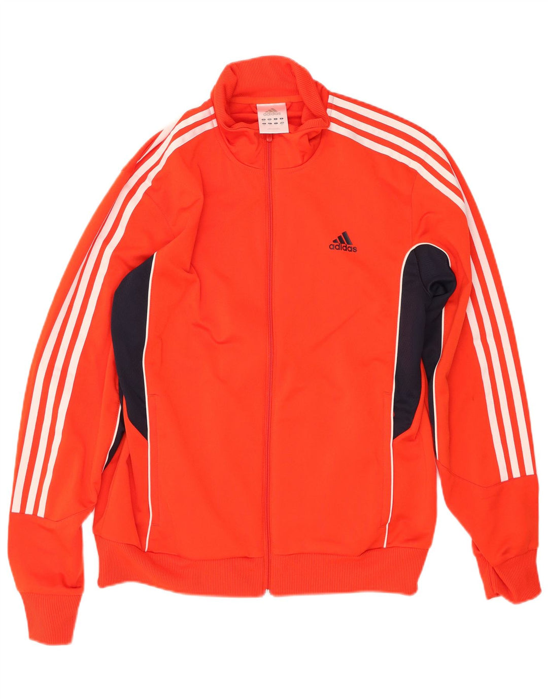 ADIDAS Chaqueta superior de chándal para hombre Reino Unido 40/42 Bloque de color naranja mediano