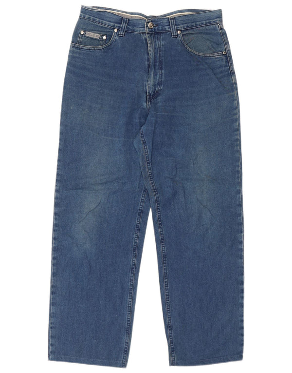 Vaqueros Hugo Boss Hombre Rectos W34 L28 Algodón Azul