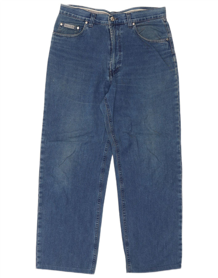 Vaqueros Hugo Boss Hombre Rectos W34 L28 Algodón Azul