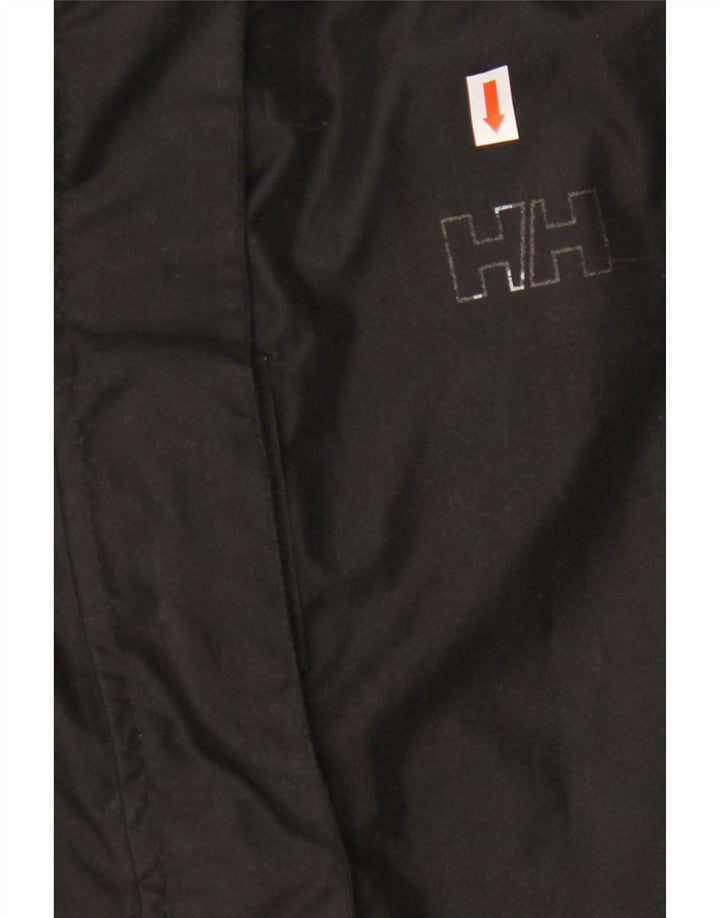 Helly Hansen Chaqueta cortavientos con capucha de gran tamaño para mujer UK 10 Small Black