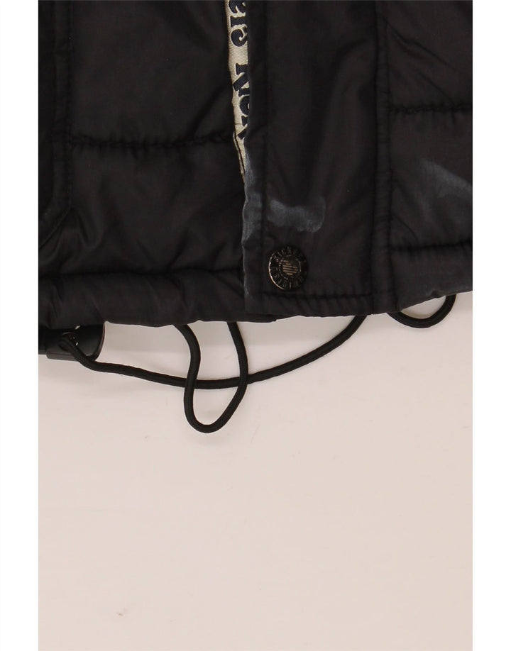 Kickers Chaqueta acolchada para hombre UK 38 Medium Black Nylon