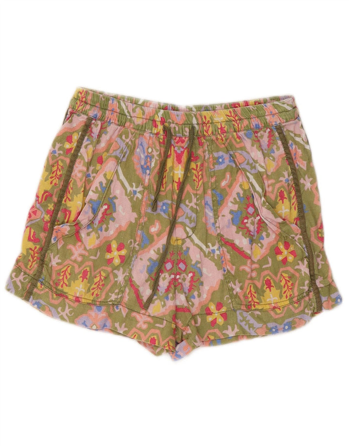 Zara Pantalones Cortos Chinos Pequeños W26 Multicolor Floral