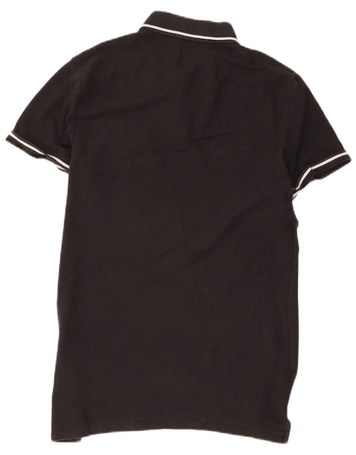 NIKE Polo Hombre Algodón A Rayas Negro Mediano