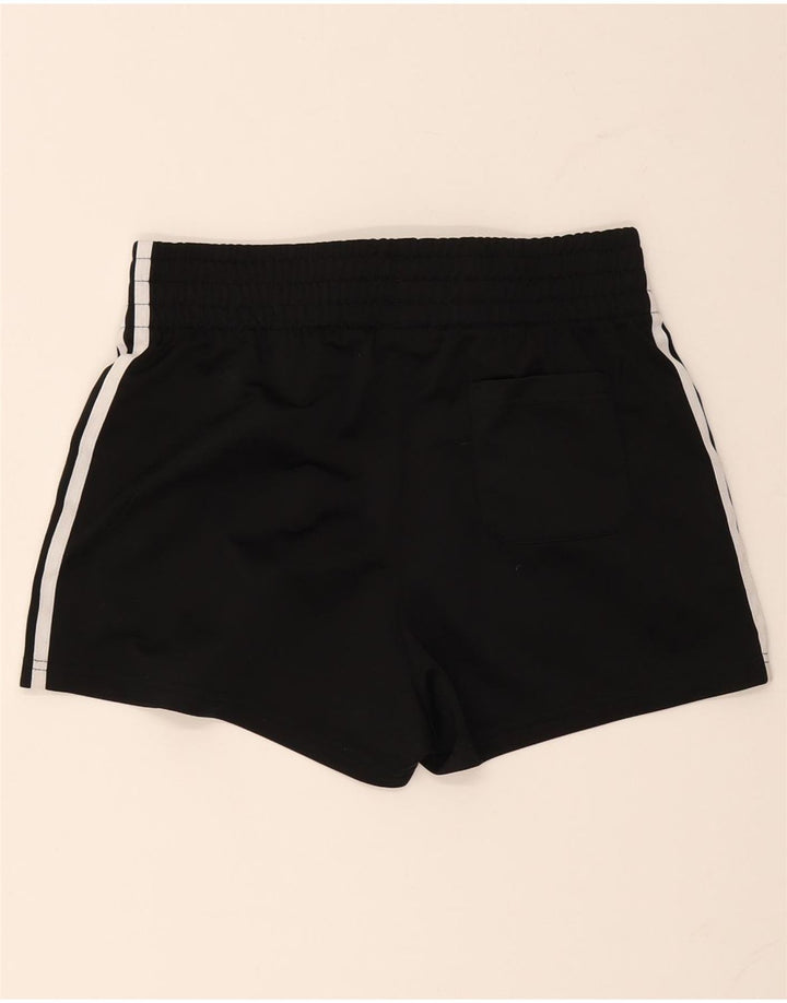 ADIDAS Pantalones cortos deportivos para mujer UK 12 Mediano Negro Poliéster