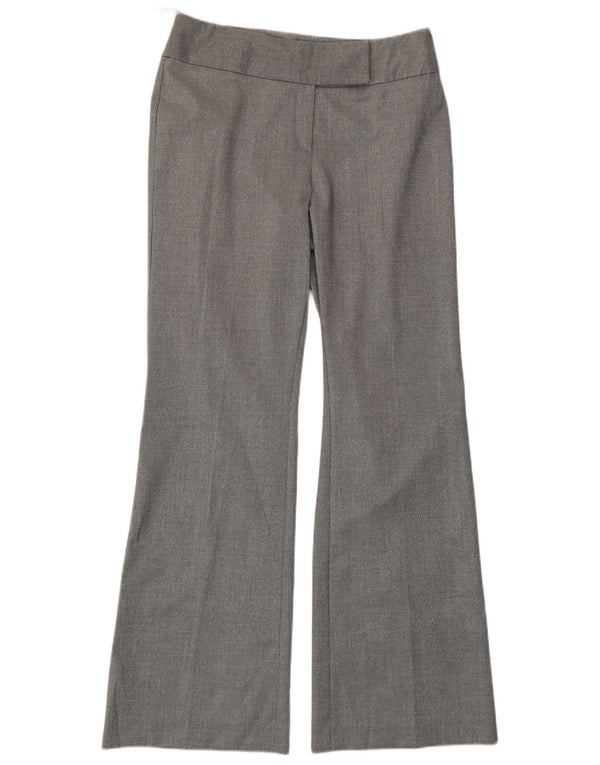 Oasis Pantalones de traje con corte de bota para mujer UK 10 Small W30 L32 Poliéster plateado
