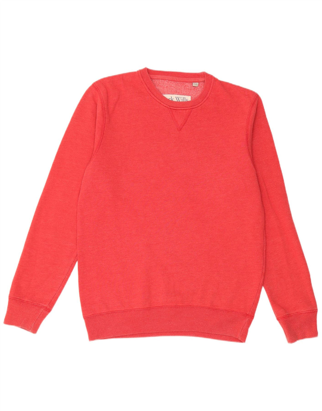 JACK WILLS Sudadera gráfica para hombre Jumper Medium Red Cotton