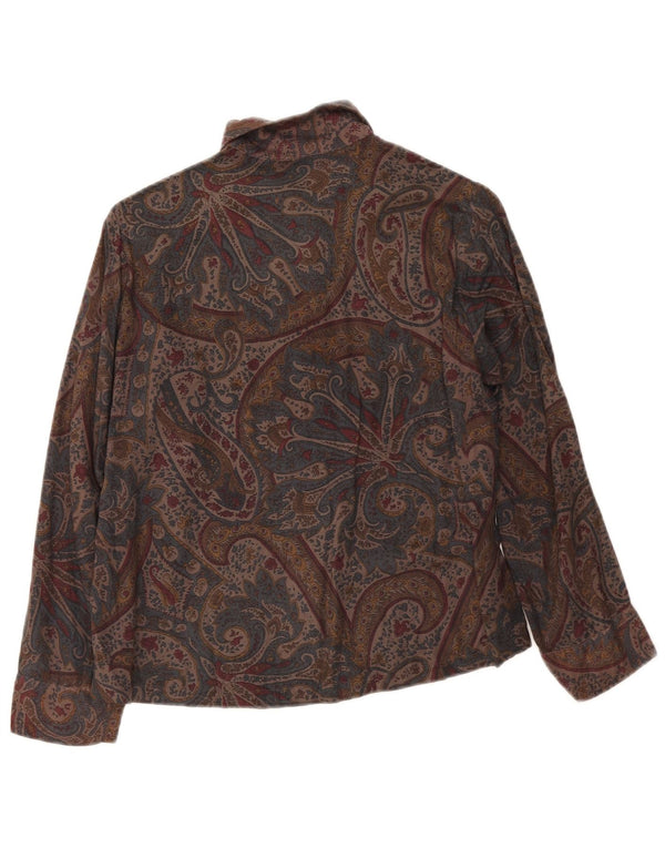 Vintage Womens Shirt UK 14 Medium Multicoloured Paisley