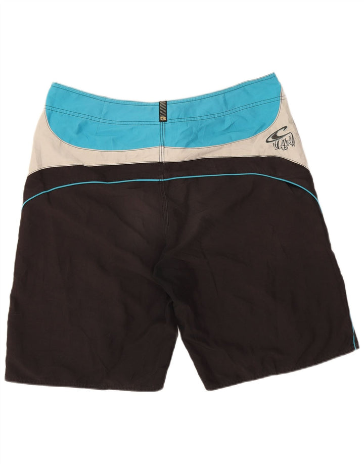 O'Neill Bañador con estampado gráfico para hombre, talla grande, color negro