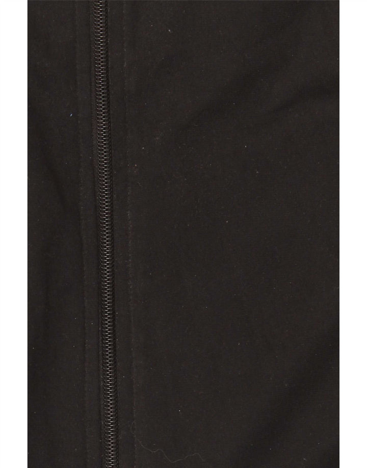 Adidas - Chaqueta de chándal para hombre, talla grande, poliéster negro