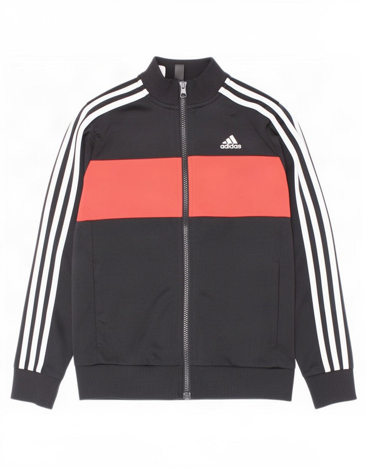 Adidas - Chaqueta de chándal para niño, 9-10 años, color negro, poliéster