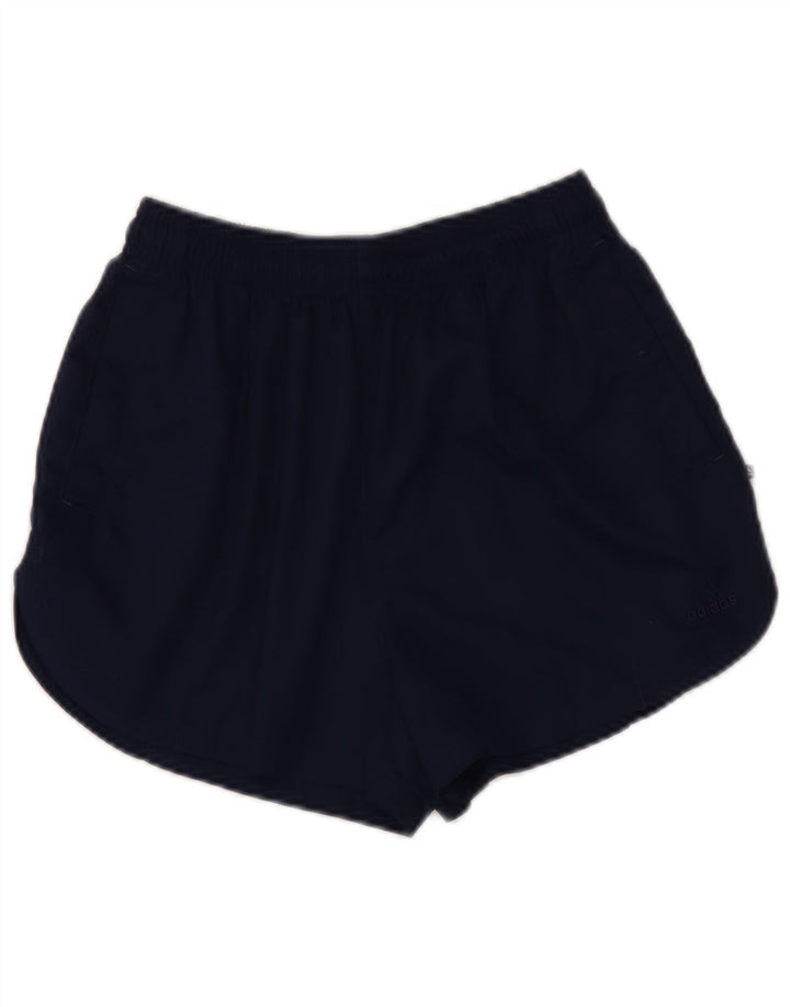 Adidas Pantalones cortos deportivos para mujer UK 12 Medium Azul marino Poliéster