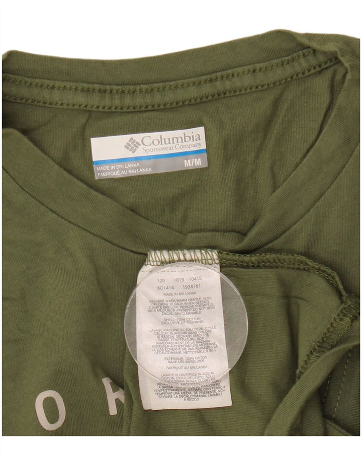 Columbia Camiseta gráfica para hombre Top Medium Khaki Cotton