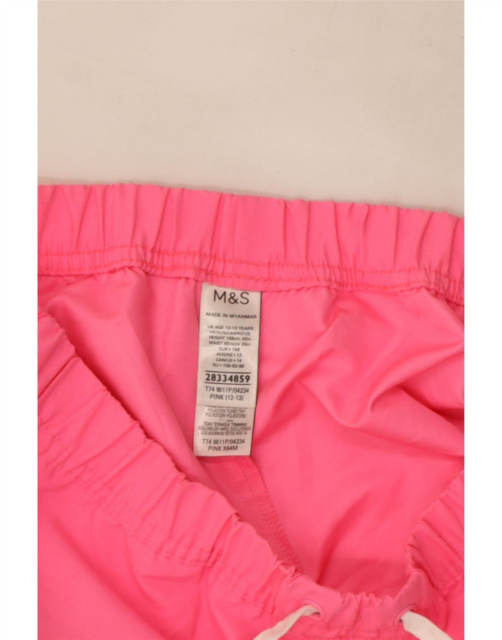 Marks & Spencer Shorts deportivos para niña 12-13 años Rosa Poliéster