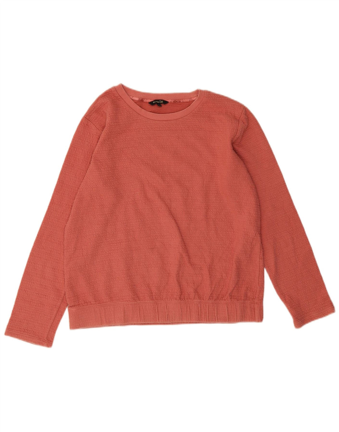 Massimo Dutti Sudadera Mujer Jumper UK 44 Medio Naranja Algodón