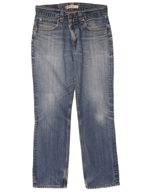 Levi's Hombre 511 Slim Jeans W34 L34 Algodón Azul