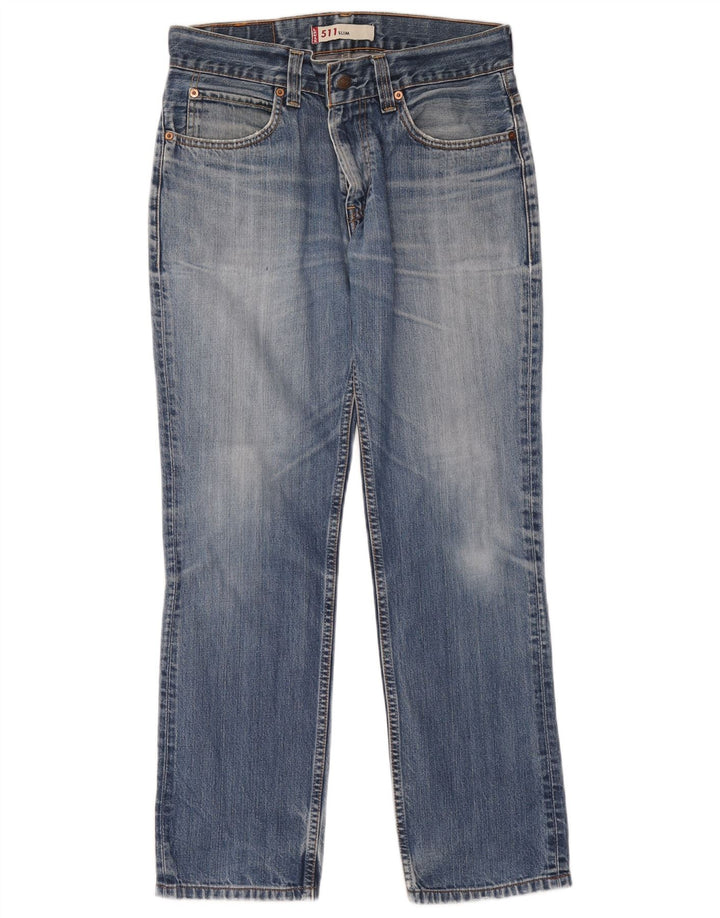Levi's Hombre 511 Slim Jeans W34 L34 Algodón Azul