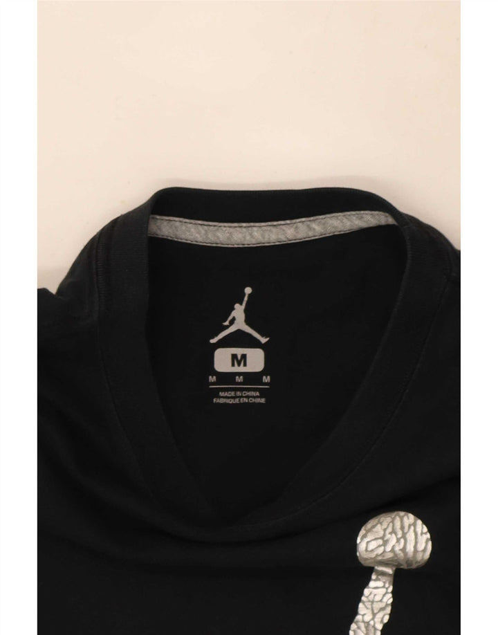 Jordan - Camiseta gráfica para hombre, talla mediana, color negro
