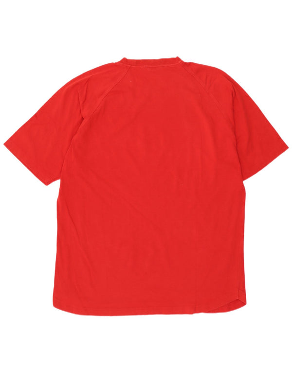 HOT STUFF Camiseta gráfica para hombre Top grande de algodón rojo