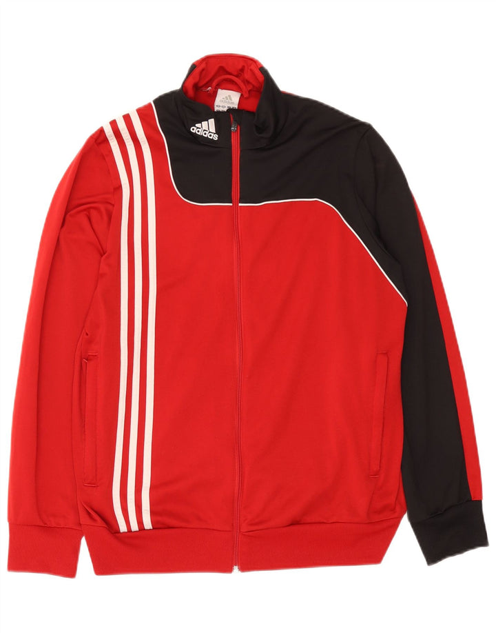 Adidas Chaqueta de chándal para niño 15-16 años Rojo Colorblock Poliéster