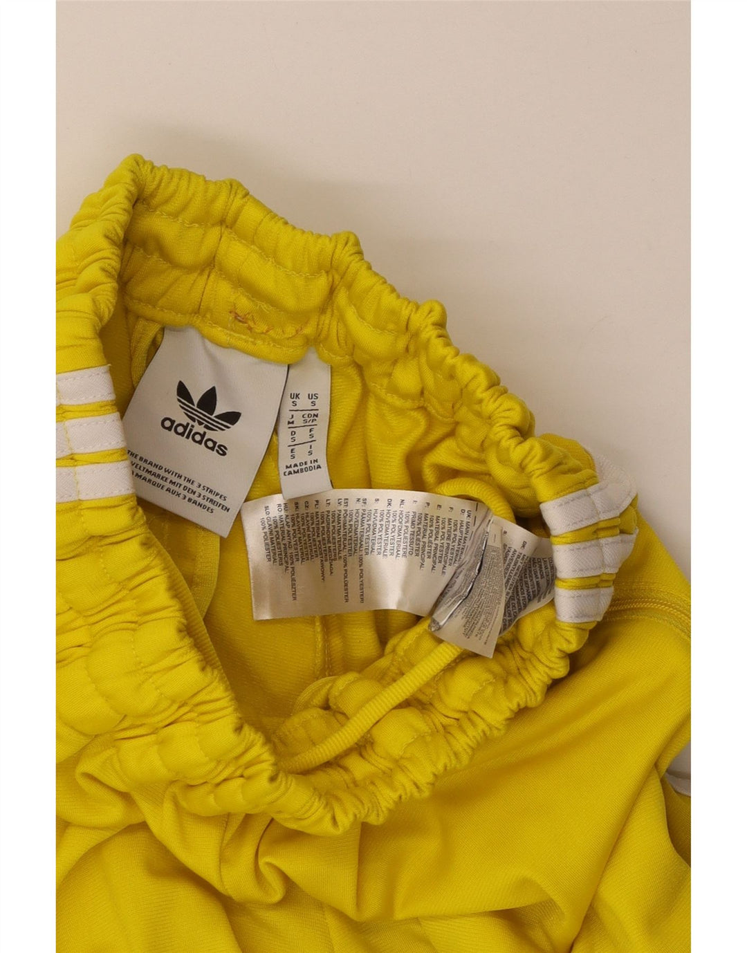 ADIDAS Pantalones de chándal para mujer UK 8 Small Amarillo Poliéster