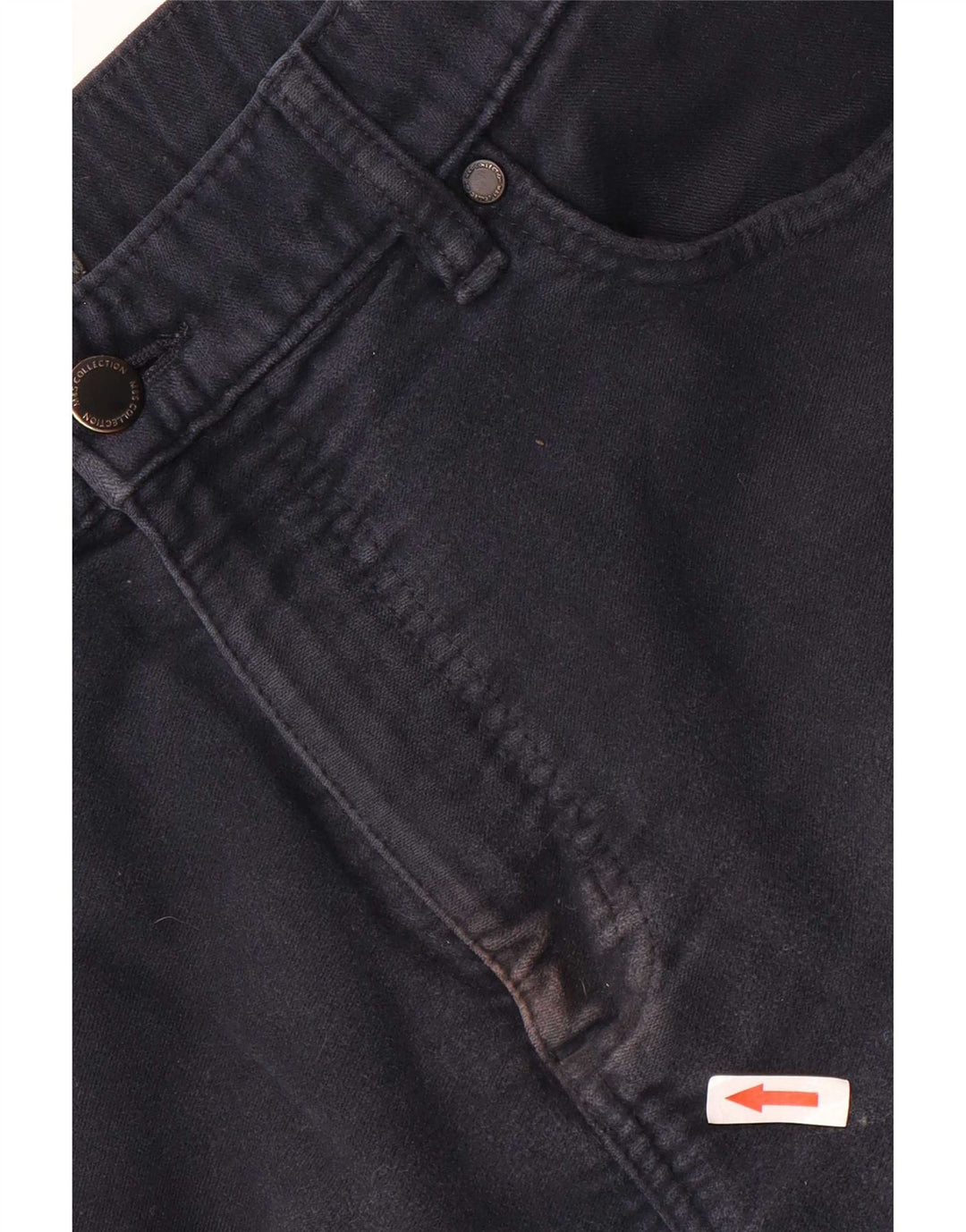 Marks & Spencer Pantalones casuales regulares para hombre W36 L29 Algodón azul marino
