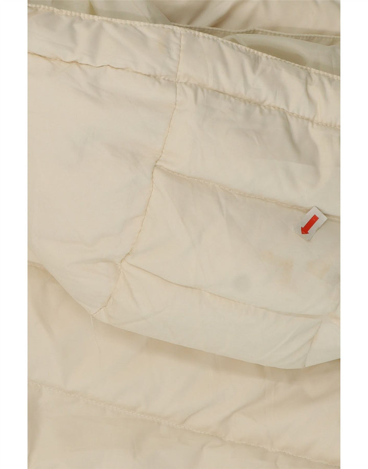 Tommy Hilfiger Chaqueta acolchada con capucha para mujer UK 18 XL Poliéster blanco
