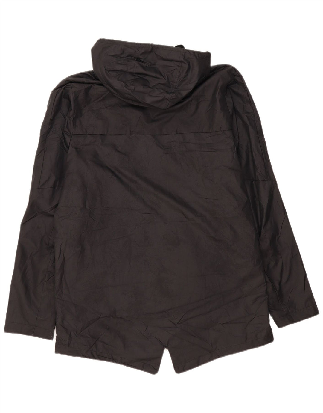 Nike - Chaqueta impermeable con capucha para hombre, talla 40, poliéster negro grande