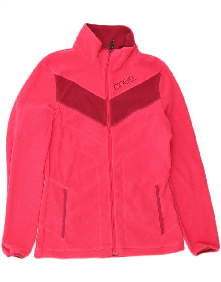 O'Neill Chaqueta polar gráfica para mujer UK 40 XL Poliéster con bloques de color rosa